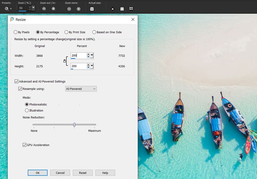 Select Resize