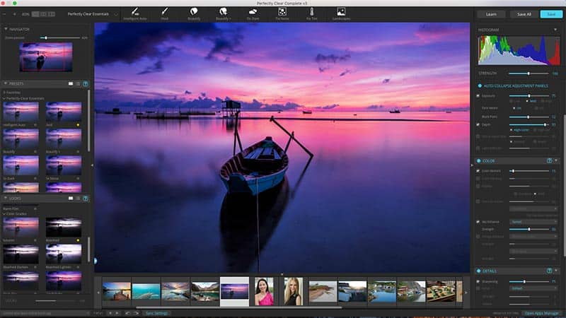 Enhance photos instantly with intelligent photo adjustments