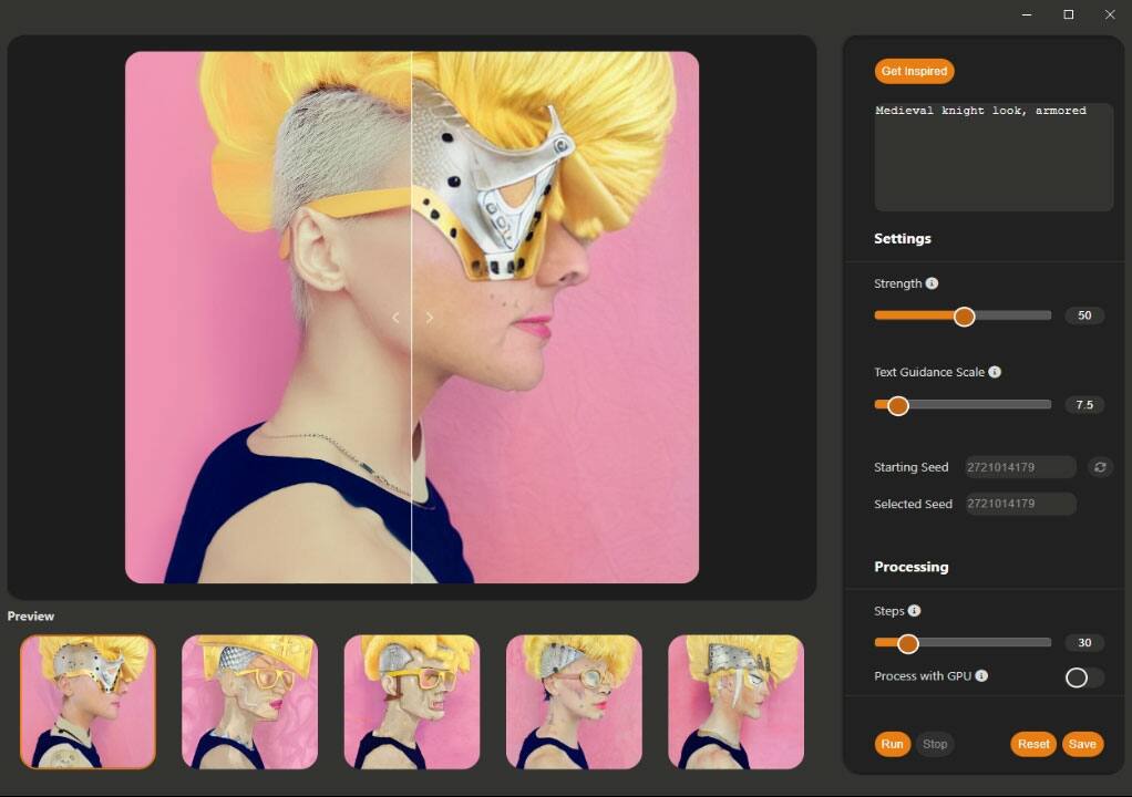 Punk women with UI