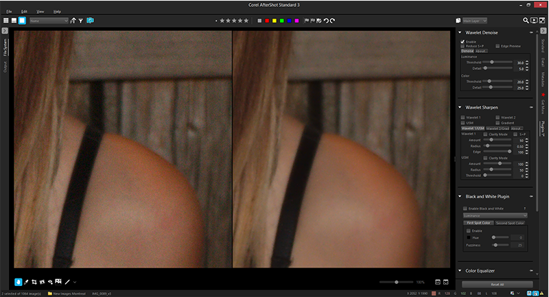 color noise reduction when editing photos